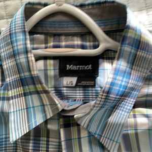 Marmot ss shirt large plaid great condition